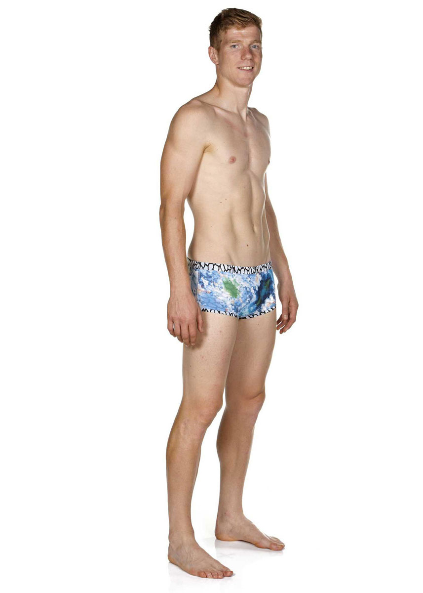 Arena Boy's Upside Down Low Waist Short - White / Multi-567725