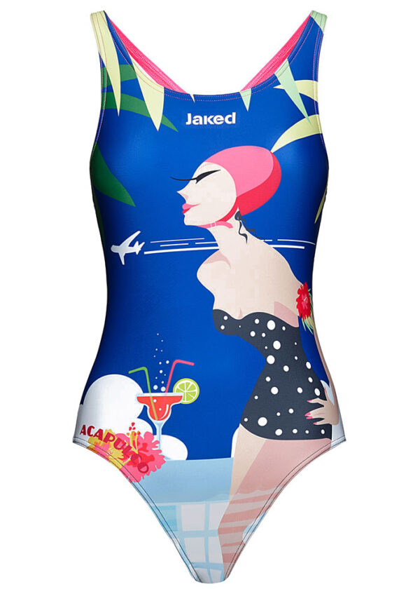 Jaked Women's One Piece Acapulco Swimsuit - Blue