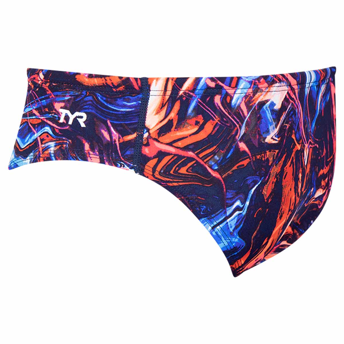 TYR Boy's Penello All Over Racer Swim Briefs - Red-538272