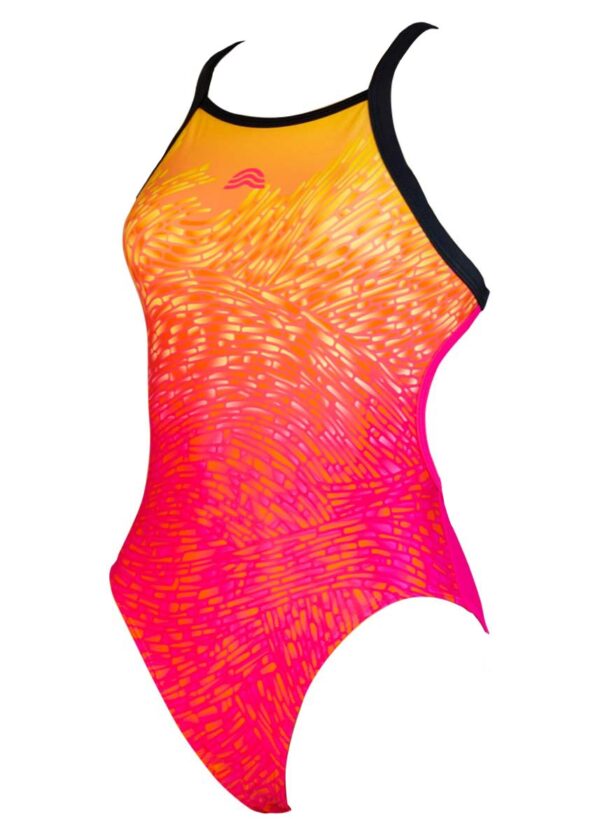 Aquarapid Girls Atlanty Swimsuit - Orange/Pink-0