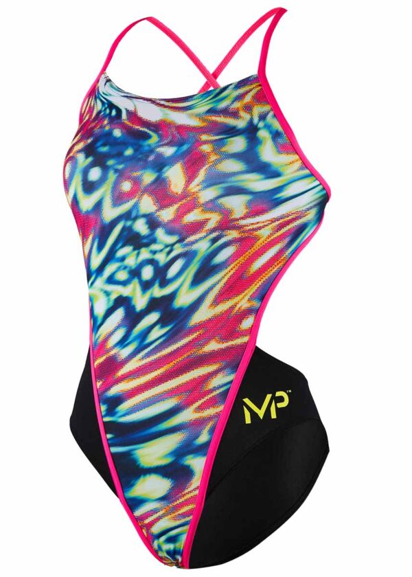 MP Michael Phelps Girl's Wave Openback Swimsuit-0