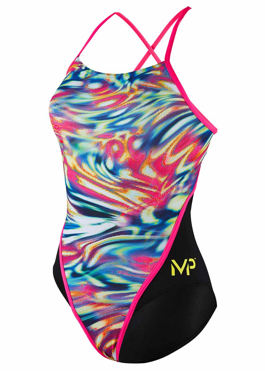 MP Michael Phelps Girl's Wave Racerback Swimsuit-0