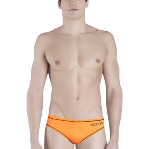 Akron Men's Addison Evo Bicolour Brief- Orange / Black-0