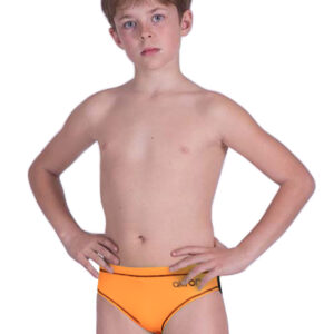 Akron Boys Addison Evo Bicolour Brief - Orange / Black-0