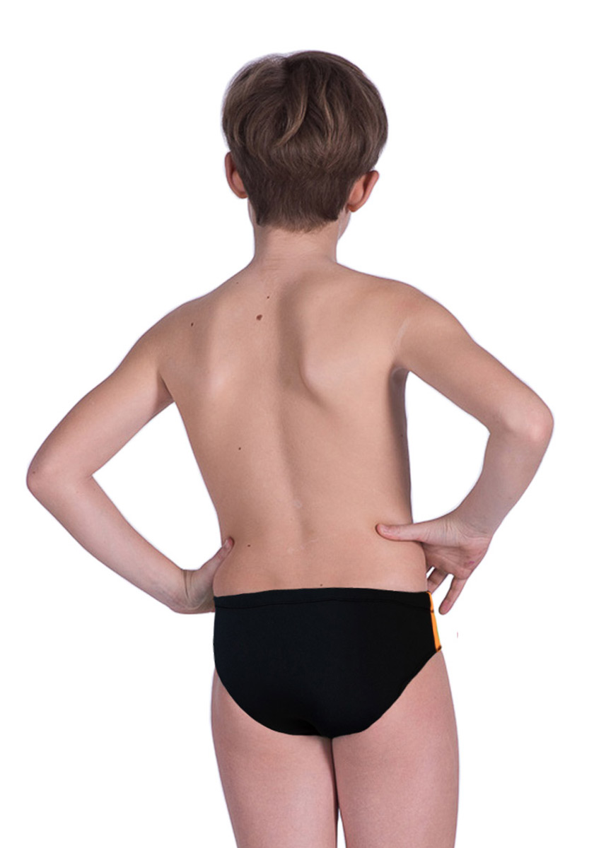 Akron Boys Addison Evo Bicolour Brief - Orange / Black-253299