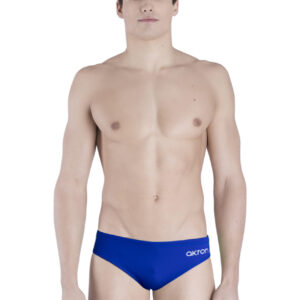 Akron Mens Addison Evo Bicolour Brief- Blue / Fluro Green-0