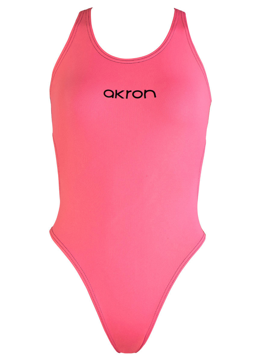 Akron Girls Babbitt Evo Bicolour Swimsuit - Pink / Black-421813