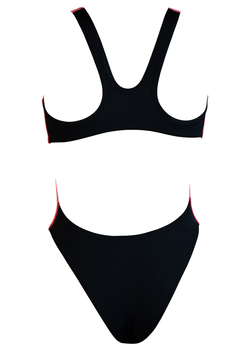 Akron Girls Babbitt Evo Bicolour Swimsuit - Pink / Black-421812