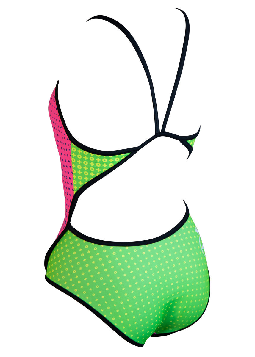 Akron Babbitt 4 Colours Swimsuit - Fuscia / Green-254543