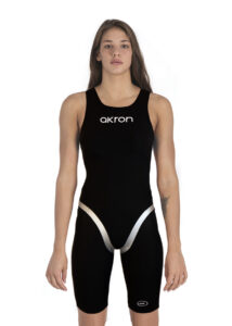 Akron Womens Ultraskin Limited Edition Openback Kneesuit - Black