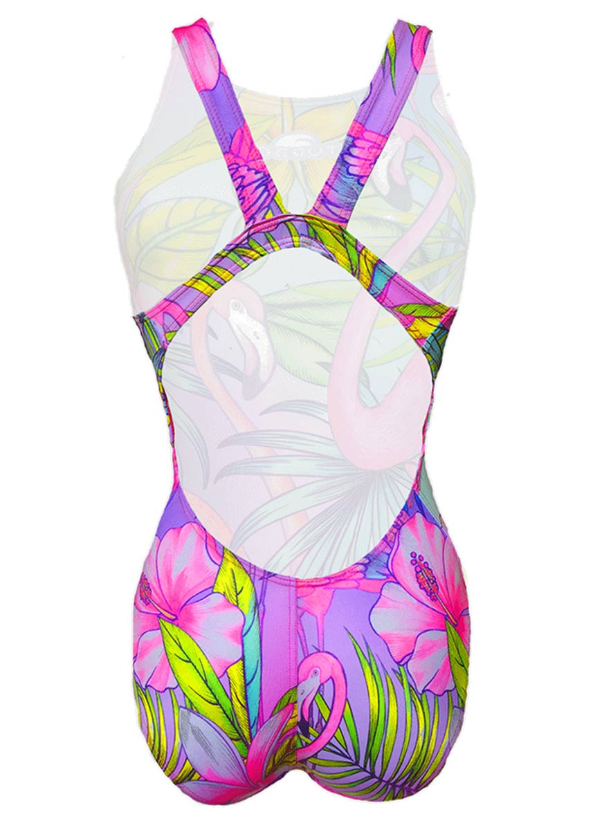 Turbo Women's Flamenco Swimsuit - Pink-252698