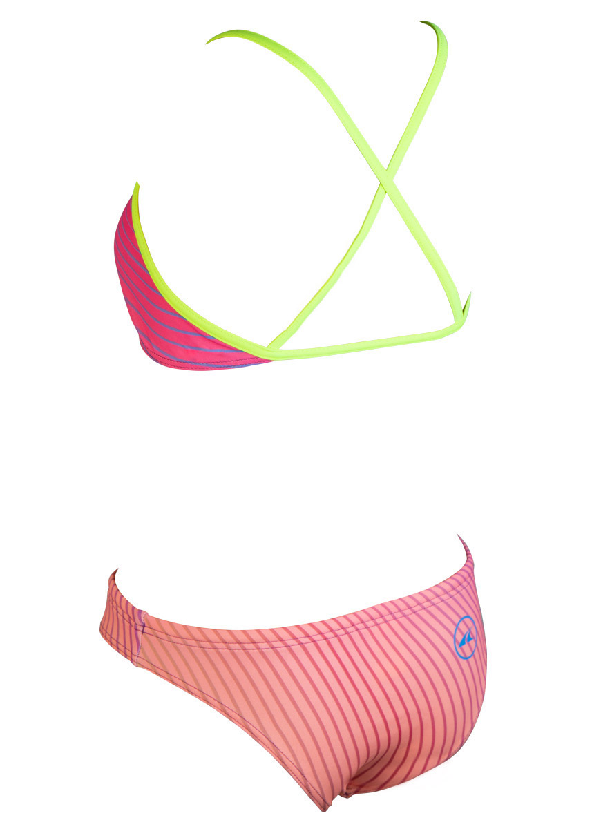 Akron Girls Belari Swim Bikini - Pink-421785
