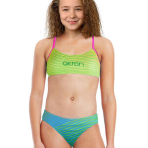 Akron Girls Marny Swim Bikini - Green-0