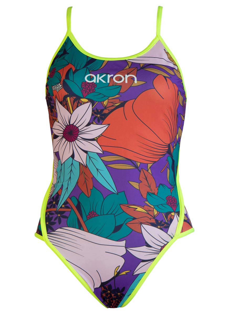 Akron Womens Bart Swimsuit - Purple-421927