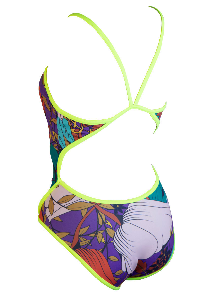 Akron Womens Bart Swimsuit - Purple-421929