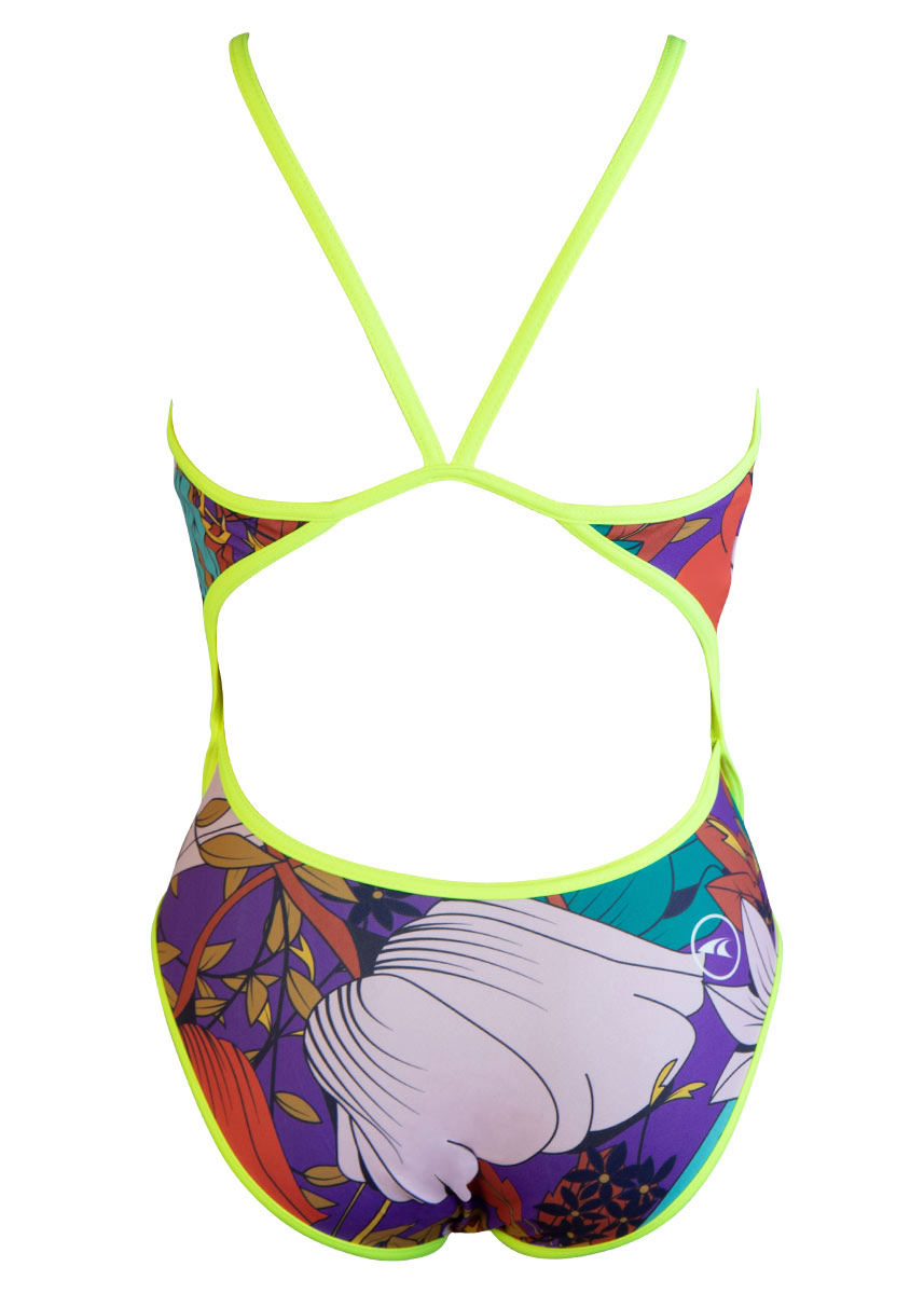 Akron Womens Bart Swimsuit - Purple-421926