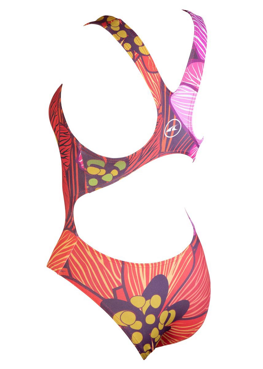 Akron Girls Rouge Swimsuit - Red-421767