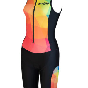 Dare2Tri Women's Ltd Funky Tri-suit - Black / Red-0