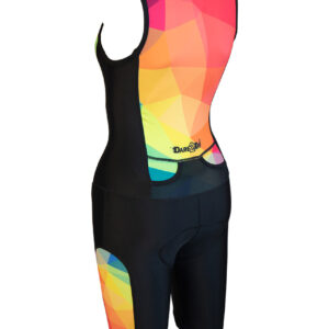 Dare2Tri Women’s Ltd Funky Tri-suit – Black / Red