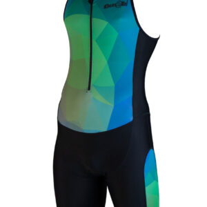 Dare2Tri Men's Ltd Funky Tri-suit - Black / Green-0
