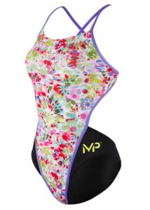 MP Michael Phelps Girl's Prisma Openback Swimsuit