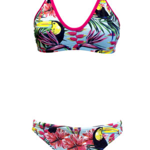 Turbo Girls Tucan Garden Swim Bikini Set - Multicolour-0