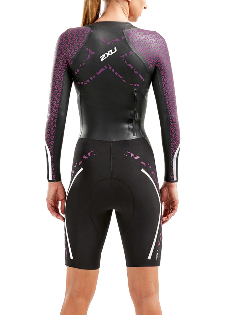 2XU Women's Swim Run: Pro Wetsuit- Black / Berry-253464