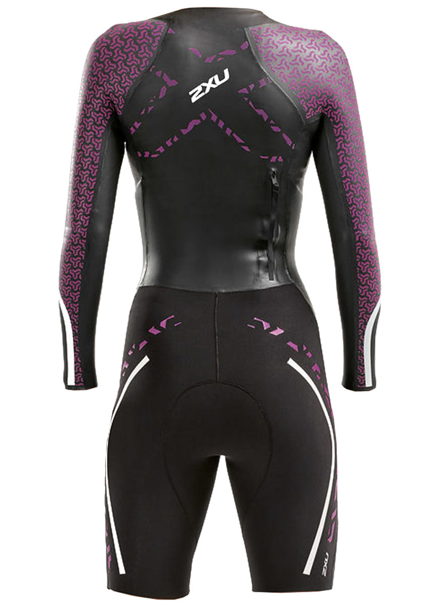 2XU Women's Swim Run: Pro Wetsuit- Black / Berry-253462