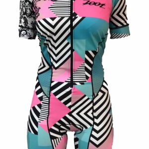 Zoot Women's LTD Tri Short Sleeve Aero Racesuit - Cali-0