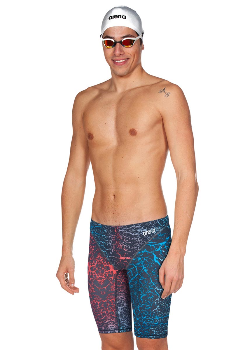 Arena Limited Edition Powerskin ST 2.0 Jammer - Storm Blue / Red-421511