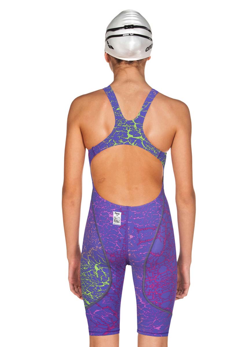 Arena Limited Edition Powerskin Junior ST 2.0 Kneeskin - Storm Pink / Green-421545