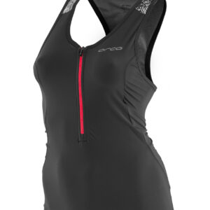 Orca Women's 226 Perform Singlet - Black/ Orange-0