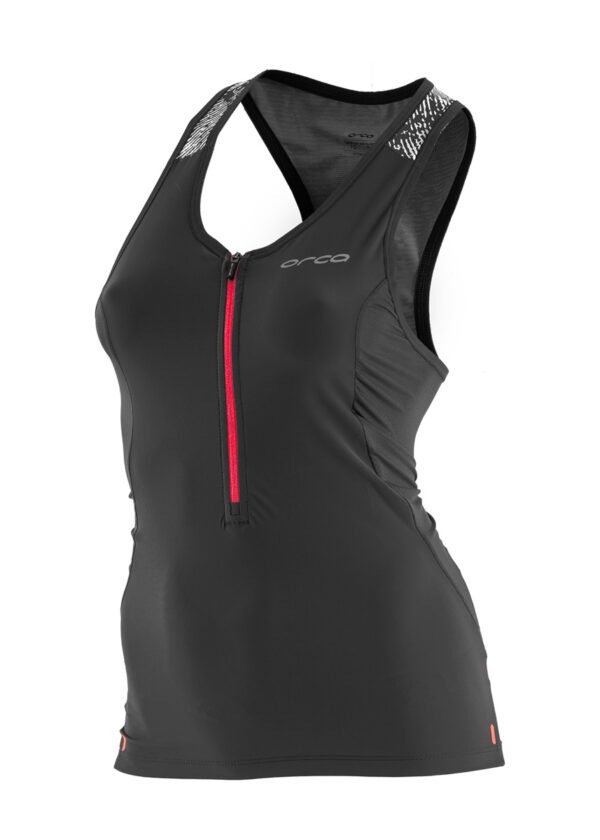 Orca Women's 226 Perform Singlet - Black/ Orange-0