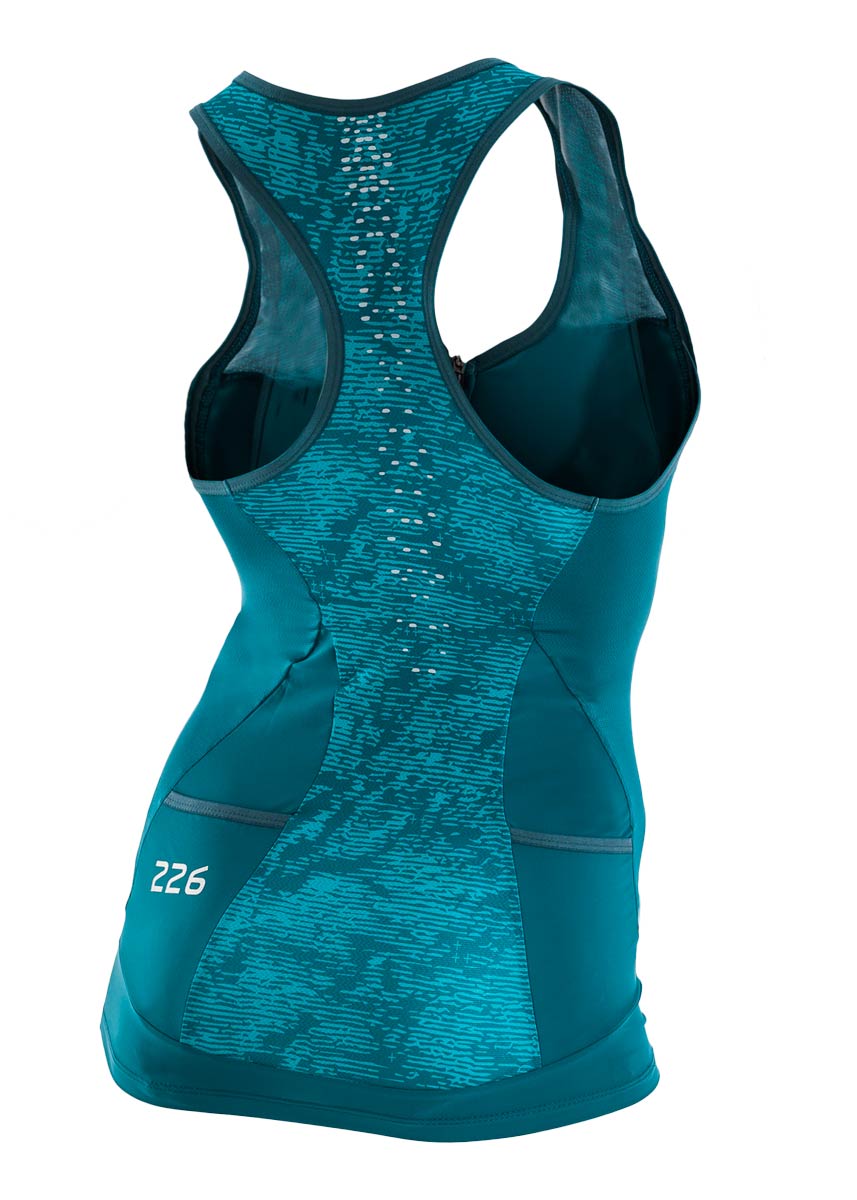 Orca Women's 226 Perform Singlet- Aquamarine/ Navy-421379