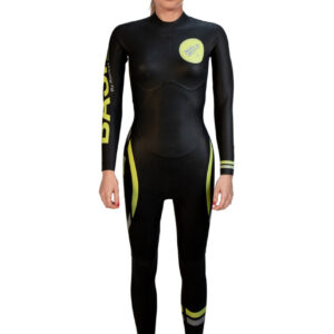 Rocket Science Sports Women's Basics Wetsuit- Black / Yellow-0