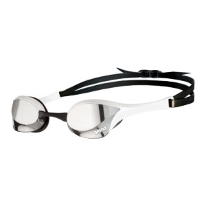 Arena Cobra Ultra Swipe Mirrored Goggles - Silver / White-0