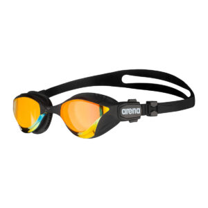 Arena Cobra Tri Swipe Mirrored Goggles - Yellow Copper / Black-0