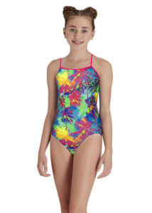 Maru Girl's Holiday Ecotech Tie Back Swimsuit - Multi