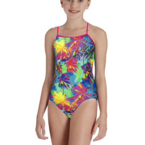 Maru Girl's Holiday Ecotech Tie Back Swimsuit - Multi-0