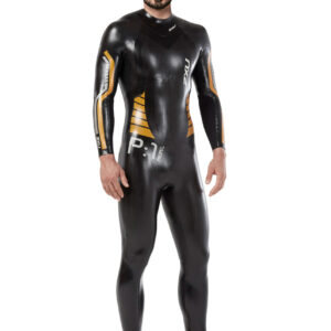 2XU Mens P:1 Propel Wetsuit - Black / Orange-0