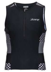 Zoot Suit Men's Performance Tri Tank - Silver Checkers