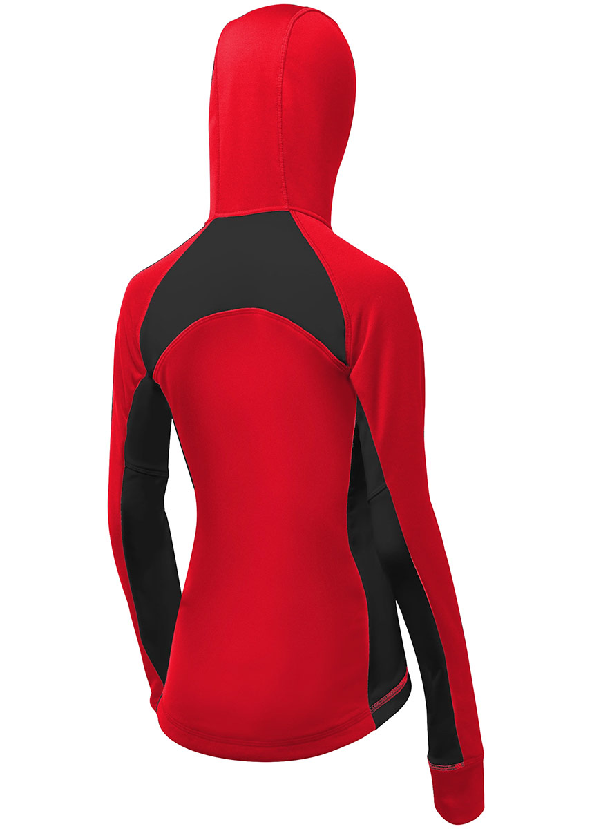 TYR Women's Alliance Victory Warm Up Jacket - Red/Black-566437