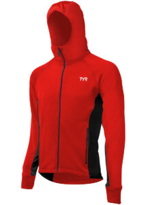 TYR Men's Alliance Victory Warm Up Jacket -  Red/Black