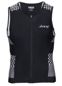 Zoot Suit Men's Performance Tri Full Zip Tank - Silver Checkers