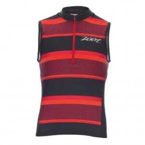 Zoot Suit Men's Performance Tri Sleeveless Jersey - Race Day Red Stripe-0