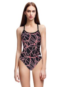 Arena Women's Carbonics Pro Back One Piece Swimsuit - Black / Red