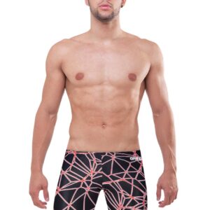 Arena Men's Carbonics Pro Jammer - Black / Red-0