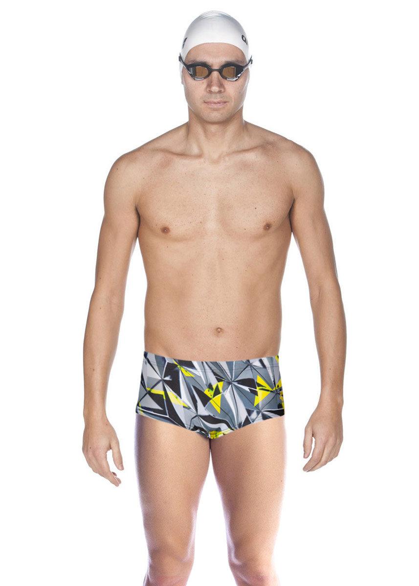 Arena Men's One 3D Shattered Low Waist Short - Black / Multi-0