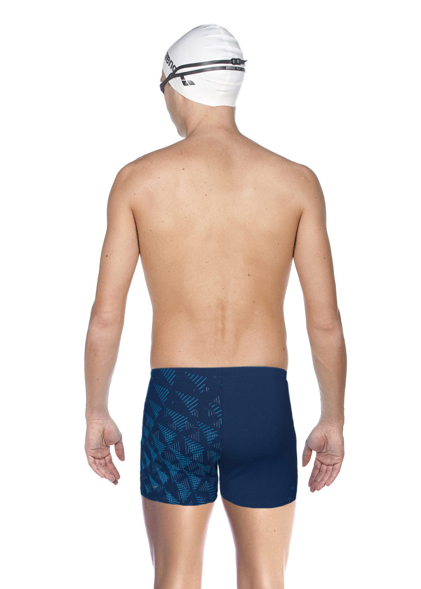 Arena Men's One Tunnel Vidion Short - Navy / Turquoise-428384