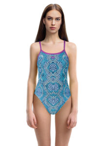 Arena Women's Snake Skin Challenge Back One Swimsuit - Provenza